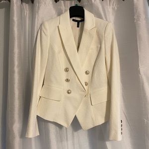 WHBM ivory colored blazer BNWT